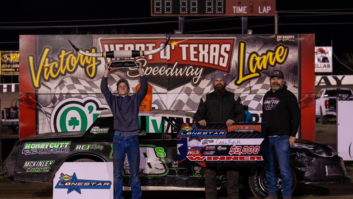 Smith’s IMCA Lone Star Tour success continues with Heart O’ Texas sweep