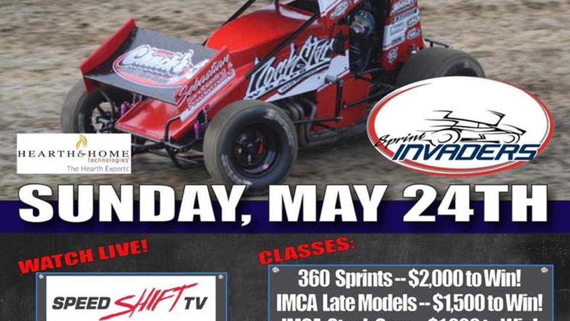 Registration Open for 5/24/2020 Sprint Invaders Event