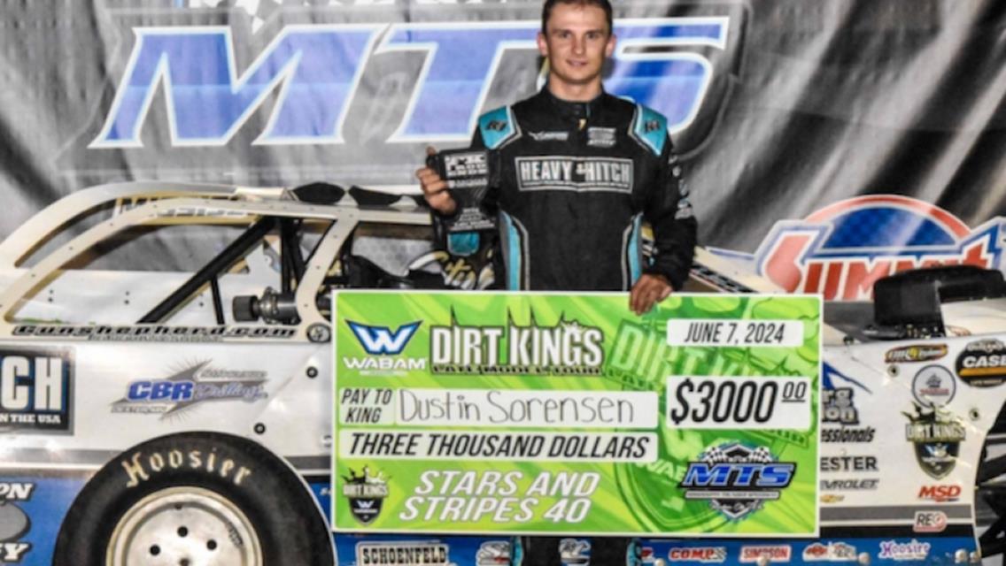 Mississippi Thunder Speedway (Fountain City, Wis.) – Wabam Dirt Kings Tour – Stars &amp; Stripes 40 – June 7th, 2024. (Chad Marquadt Photo)