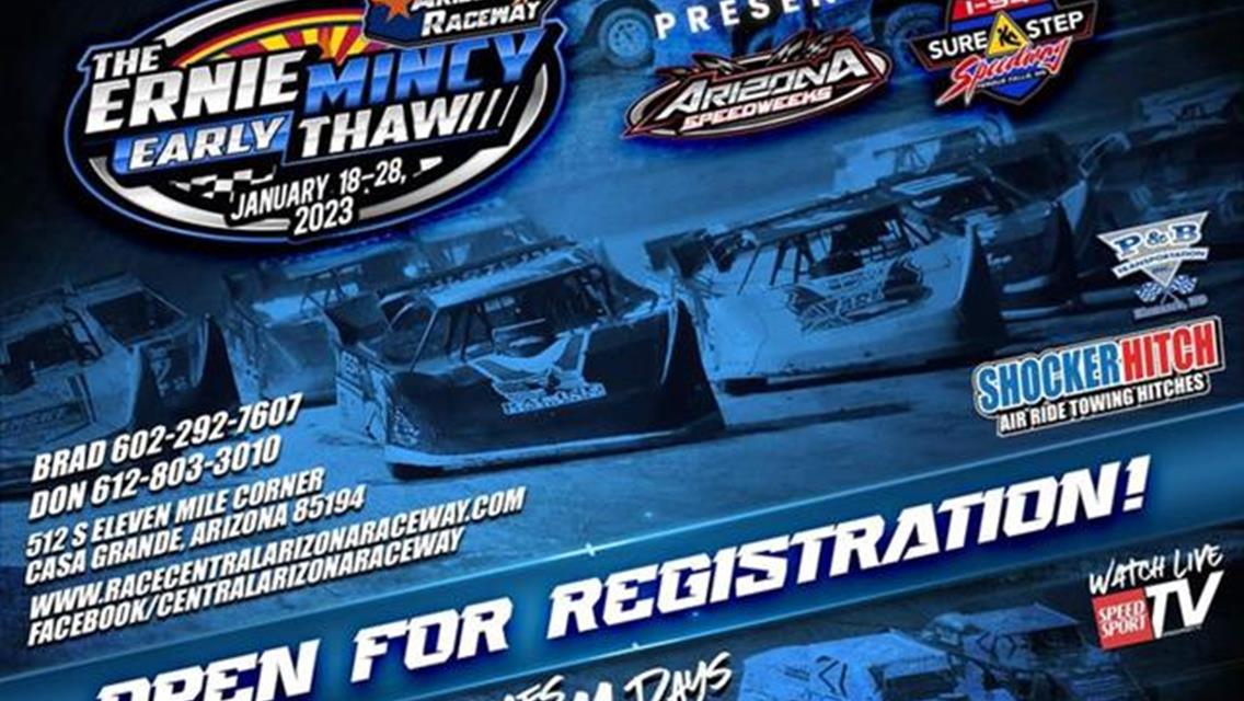 Registration is open for Ernie Mincy Early Thaw