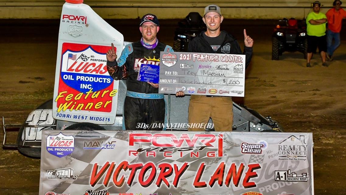 Marcham makes late race pass to win at Tulsa Speedway