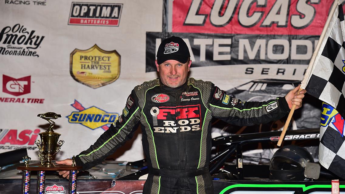 Jimmy Owens Earns Crenos 50 Victory at Muskingum County Speedway