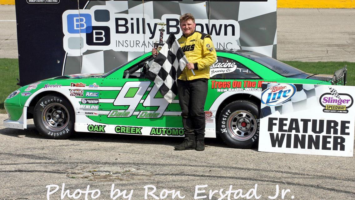 Casey Johnson Wins Big 8 Main Event to open the 2021 Season at Slinger Speedway
