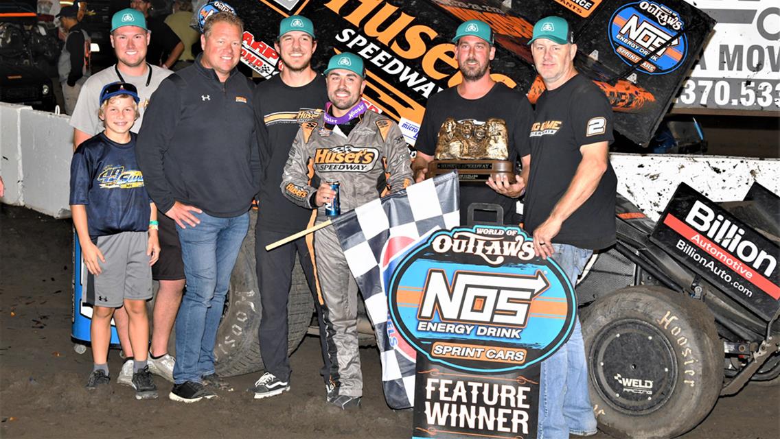Big Game Motorsports and Gravel Score World of Outlaws Win at Huset’s Speedway