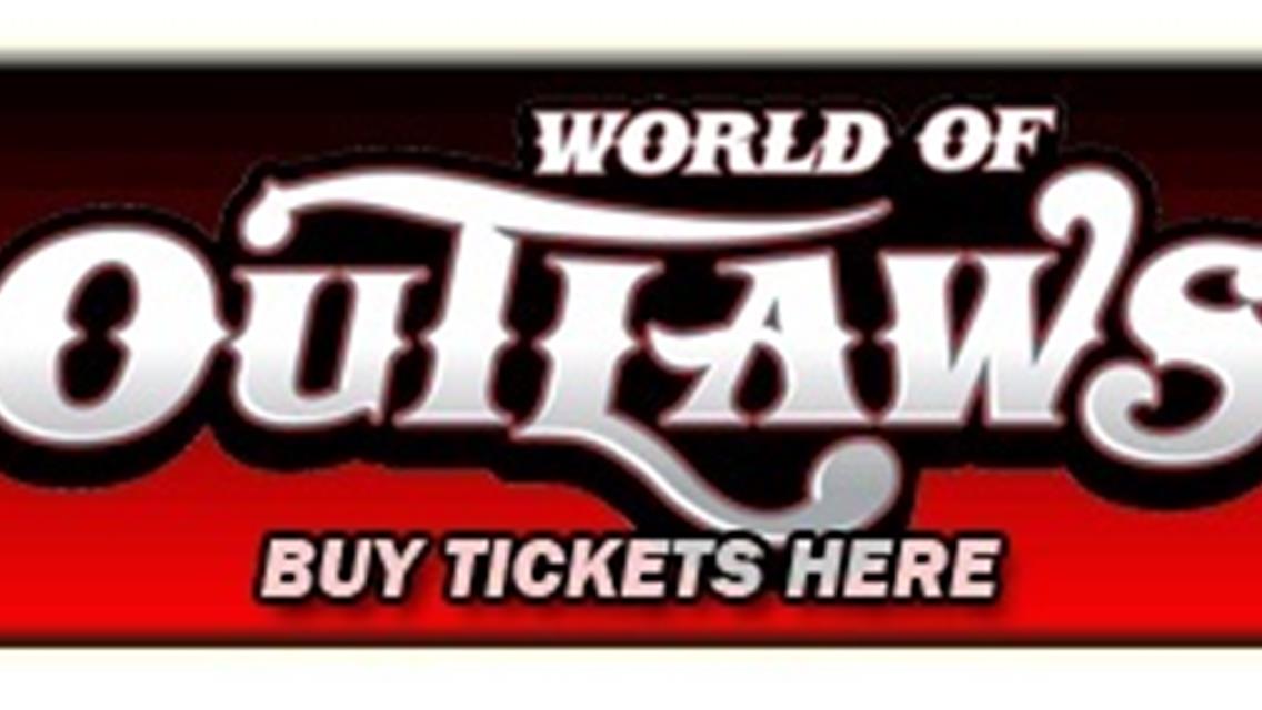 World of Outlaw Tickets for July 10th on Sale Now