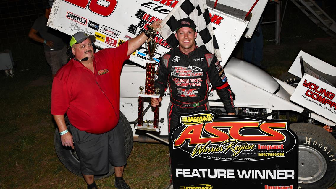 Seth Bergman Triumphs With ASCS Warrior Region At U.S. 36 Raceway