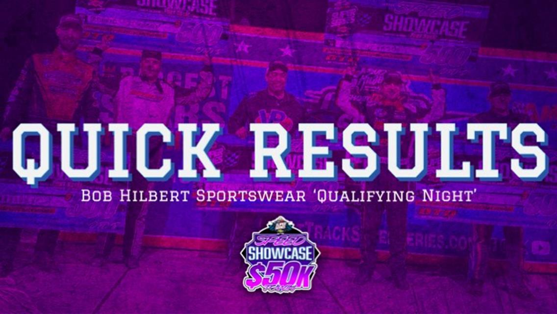BOB HILBERT SPORTSWEAR QUALIFYING NIGHT RESULTS SUMMARY – PORT ROYAL SPEEDWAY FRIDAY, MARCH 15, 2024