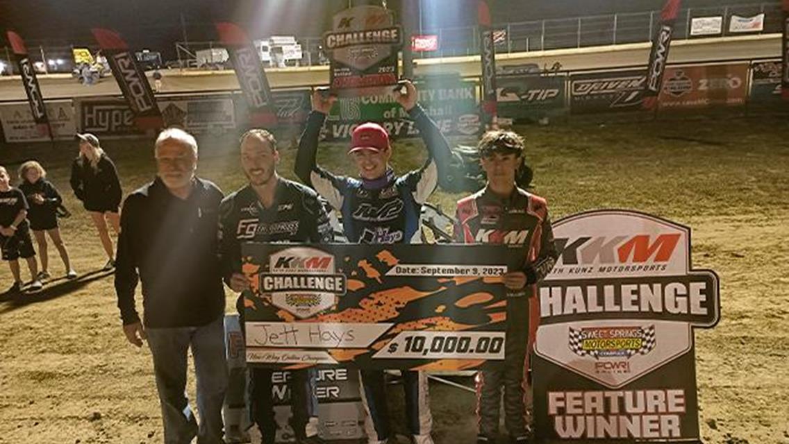Jett Hays in SSMC’s KKM Challenge $10K-Championship Night with POWRi Outlaw Micros