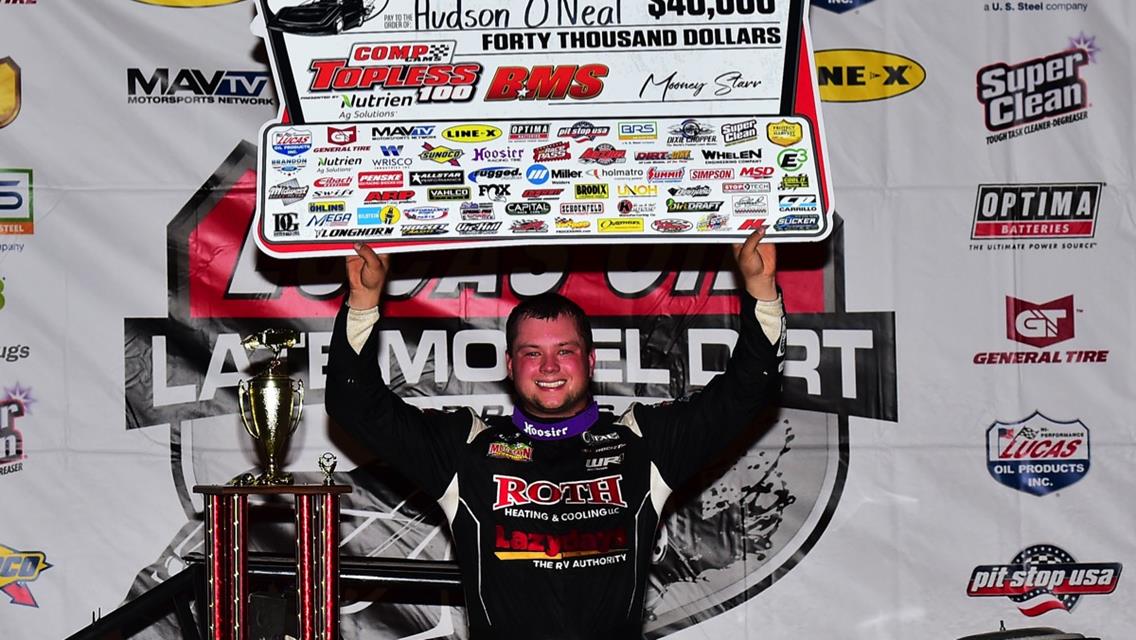 O’Neal Edges Davenport for First Career Topless 100 Victory