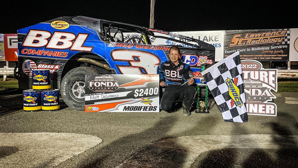 DELORENZO RIDES THE WAVE TO HIS 40TH CAREER WIN AT FONDA