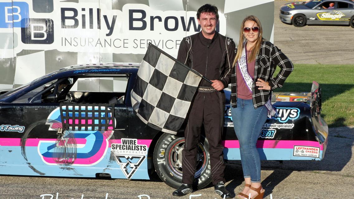 Casey Johnson scores first Super Late Model Feature win in WABAM 75