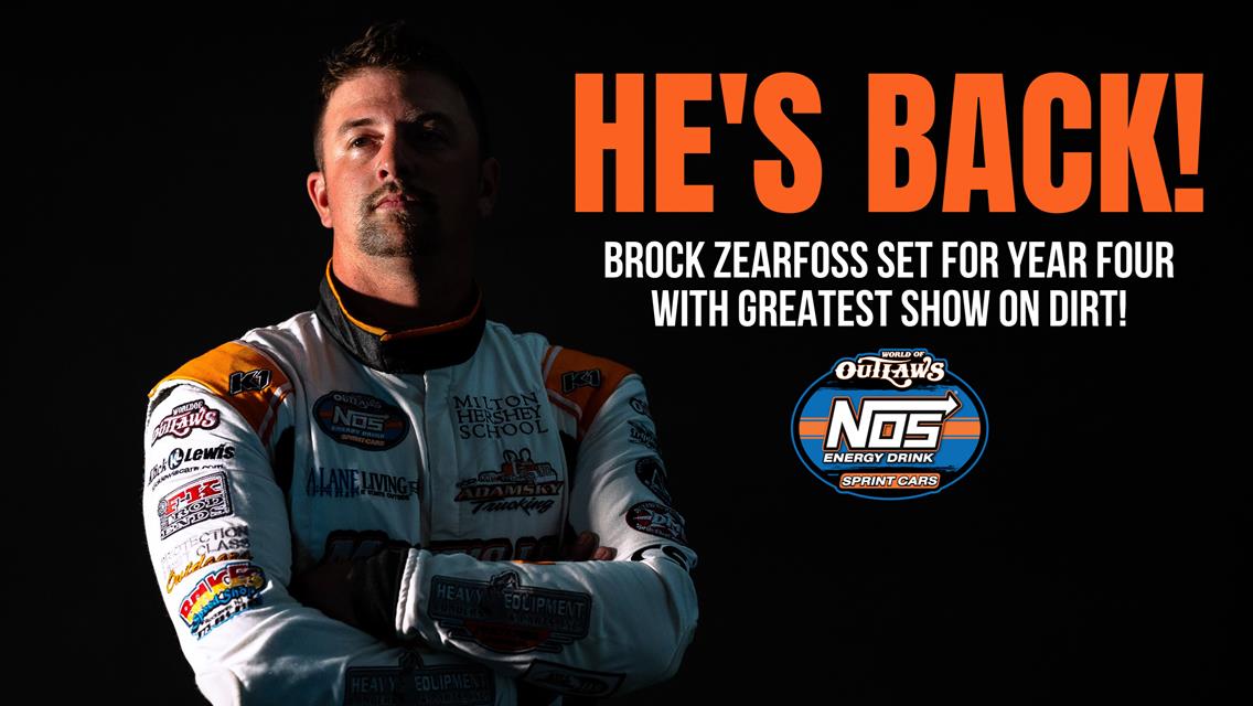 Brock Zearfoss to rejoin World of Outlaws Sprint Car Series in 2024