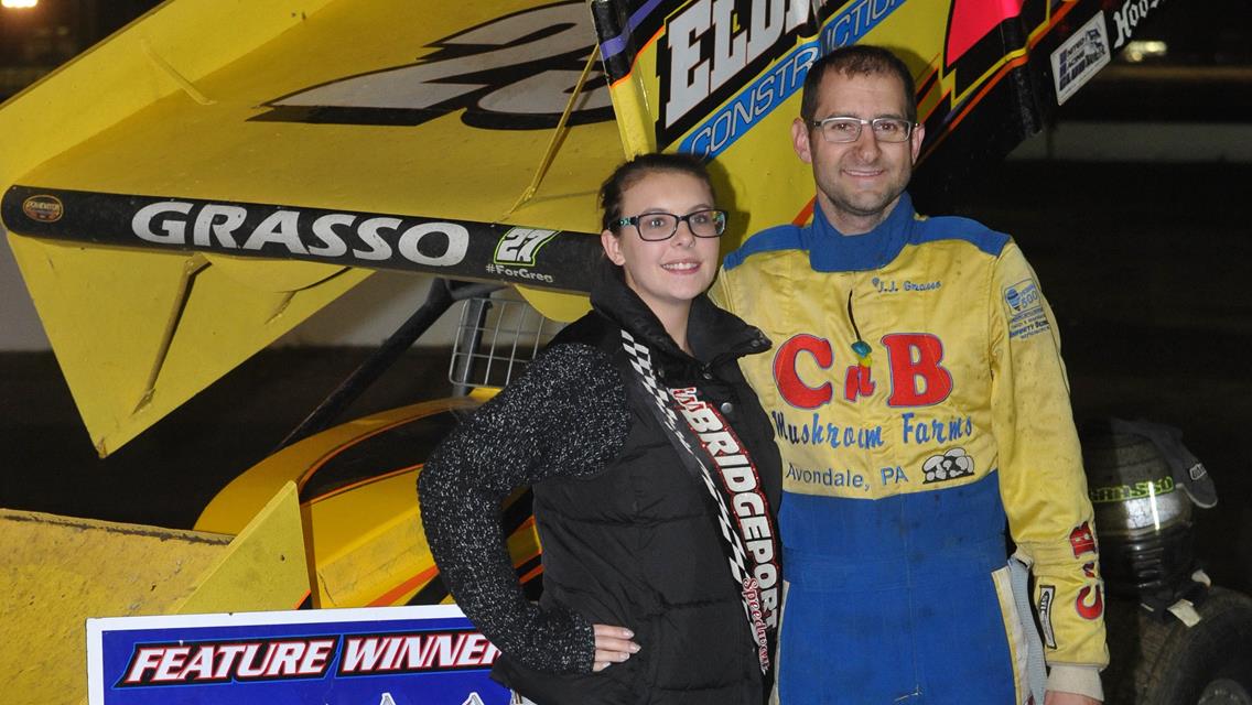 Robbie Stillwaggon wins the final race on Bridgeport’s 5/8ths, Grasso wins Midge Miller Memorial