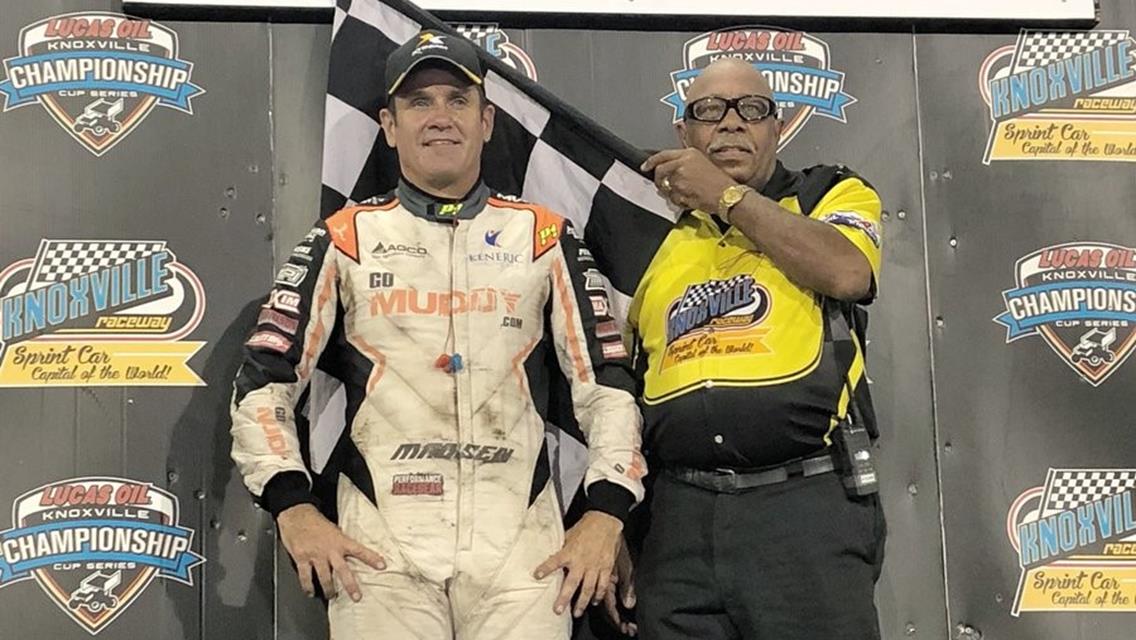Kerry Madsen Scores Victory at Knoxville Raceway After Delayed Start to Night