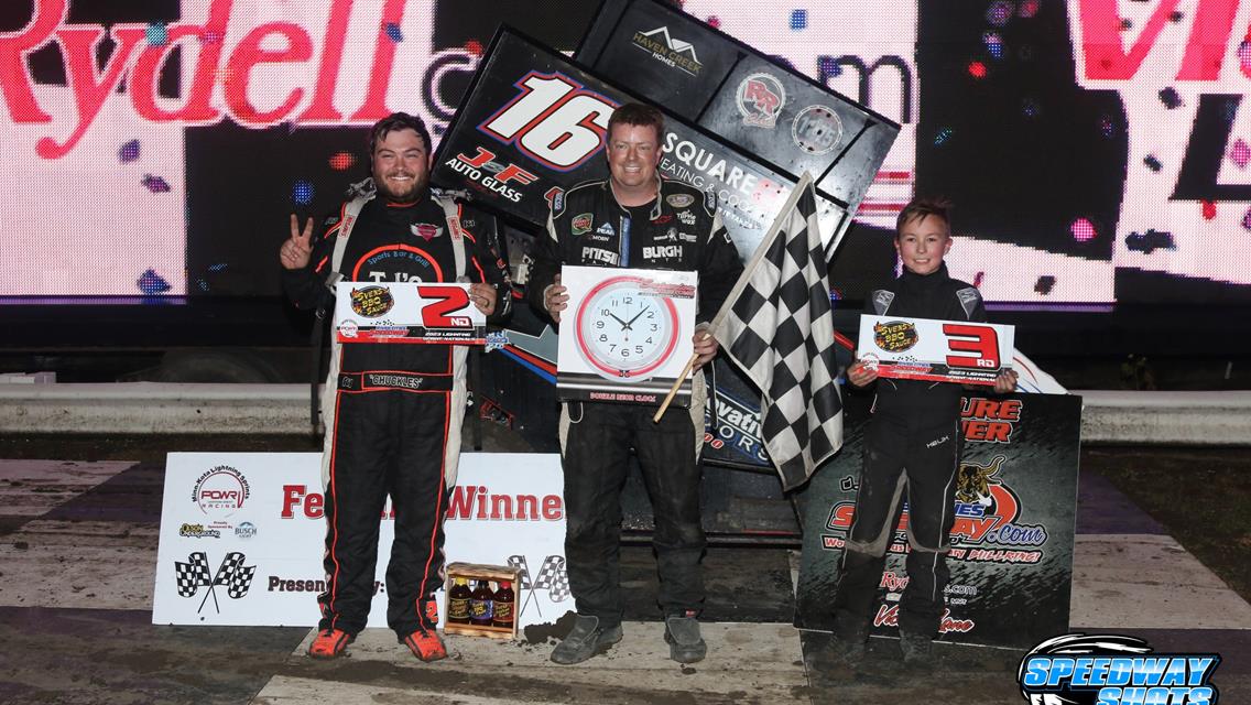 Mike Neau Wins POWRi Lightning Sprint Nationals Night Two at River Cities Speedway