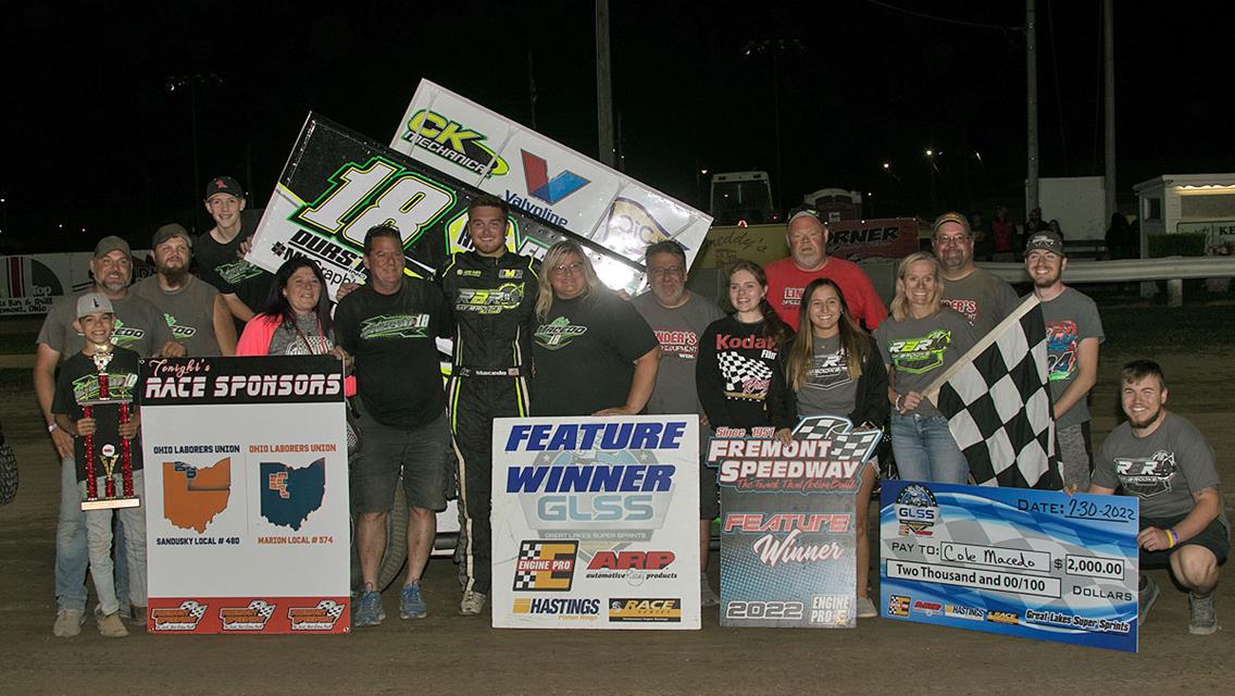 MACEDO WINS 2nd FEATURE WIN