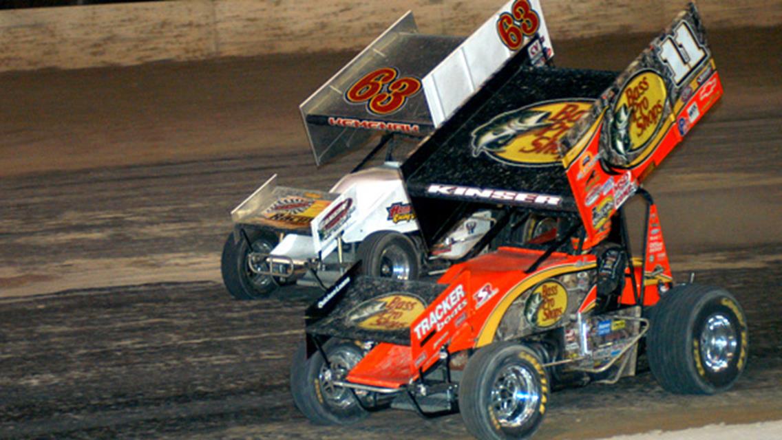 Steve Kinser and Chad Kemenah