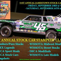 51st Annual Jamestown Stock Car Stampede - September 23rd &amp; 24th