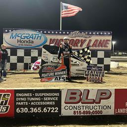 Taylor Captures Fourth AFS Badger Midget Win of 2022 while Angell Park Washes Out