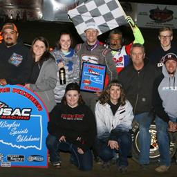 CARROLL WINS CREEK COUNTY WINGLESS SPRINTS OKLAHOMA 25-LAPPER