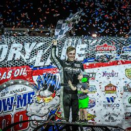 Home-state driver Payton Looney dominates in capturing Show-Me 100 at Lucas Oil Speedway