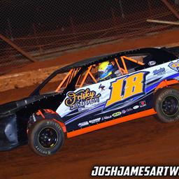 Eighth place finish in Street Stock at Clarksville Speedway