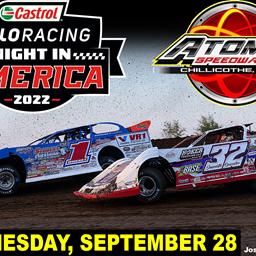 Castrol® FloRacing Night in America Invades Atomic Speedway on Sept. 28