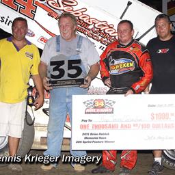 Wayne in Victory Lane at 34 Raceway (Dennis Krieger Imagery)
