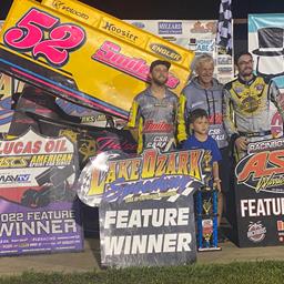 Blake Hahn Lands Lake Ozark Victory With The Lucas Oil American Sprint Car Series!