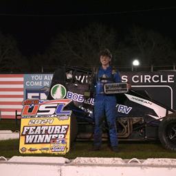 Moran survives pair of late race challenges to win USL Hero 100 at Red Dirt Raceway