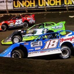 Huset’s Speedway (Brandon, SD) – Lucas Oil Late Model Dirt Series – Silver Dollar Nationals – July 22nd, 2023. (Heath Lawson photo)