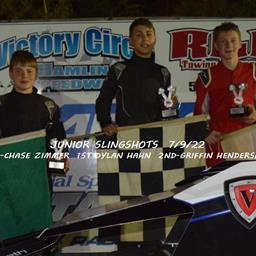 7/9/22 Junior Slingshots Results