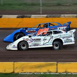 Podium finish in Late Model at Cedar Lake Speedway