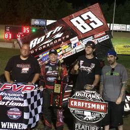 Saldana Flexes Muscle During FVP Missouri High-Banked Nationals Victory