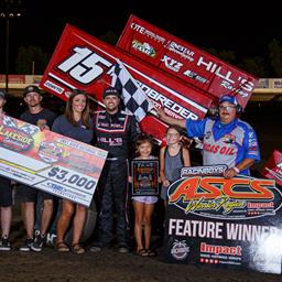 Hafertepe Battles To Lakeside Speedway Victory With The Lucas Oil American Sprint Car Series