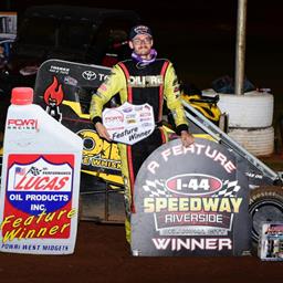 Blake Hahn masters POWRi West Series at I-44 Riverside Speedway