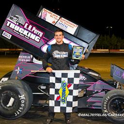 First Time in the First State! Dallas Schott Scores First Career URC Sprint Car Win at Delaware International