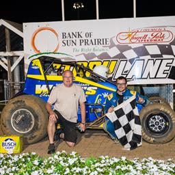 Wilke Conquers Angell Park, Wins First Feature of Career