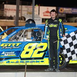 McBirnie, Smith, Pestotnik, Gifford and George See Checkers on Cold Night at Boone Speedway