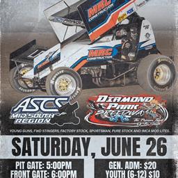 ASCS Mid-South Rolling Into Diamond Park Speedway