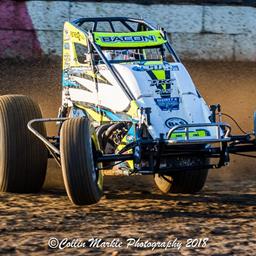 Bacon Bags Four Four-Crown Top Tens – USAC Sprint Car Triple this Weekend