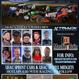 USAC NATIONAL SPRINT CARS MAKE FINAL  APPEARANCE FRIDAY SEPTEMBER 16