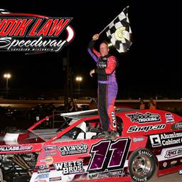 Bernick Edges Mindock for $1,100 Gondik Law Speedway Pure Stock Win