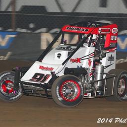 Thomas Searching for Speed on Fast Tracks Following Rough Pepsi Nationals