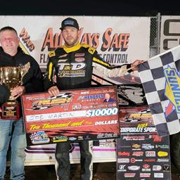 JOE MARTIN CAPTURES HIS BIGGEST CAREER WIN WITH A LAST LAP PASS FOR $10,000 IN NIGHT 2 OF &quot;BILL HENDREN MEMORIAL&quot; PRESENTED BY FK ROD ENDS AT PITTSBUR
