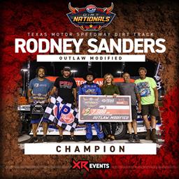 Rodney Sanders wins Texas Dirt Nationals in Modified, Top-10 finish in Late Model