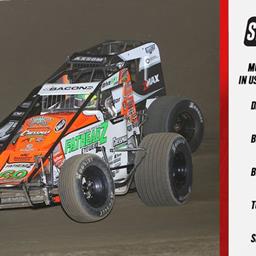 In 2022, Brady Bacon moved into #2 all-time by winning at 24 different tracks in his USAC AMSOIL INC. National Sprint Car career.
