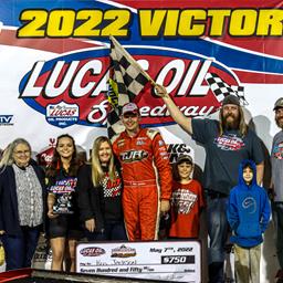 Jackson&#39;s late pass sends six-time Lucas Oil Speedway track champ to USRA B-Mod feature win