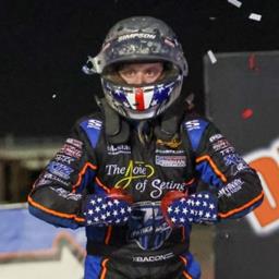 LONE STAR MILESTONE! BACON MOVES TO 2ND WITH USAC SPRINT WIN #52 AT DEVIL’S BOWL