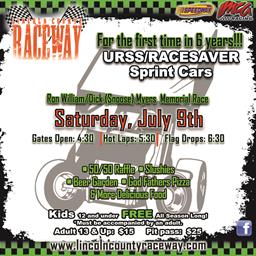 JULY 9TH URSS/RACESAVER SPRINT CARS